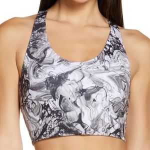 ZELLA SPORTS BRA SIZE SMALL NEW WITHOUT TAGS NEVER WORN BLACK WHITE GRAY